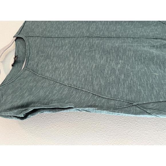 Eileen Fisher Organic Asymmetrical Green Top, Women's Small - Picture 2 of 7